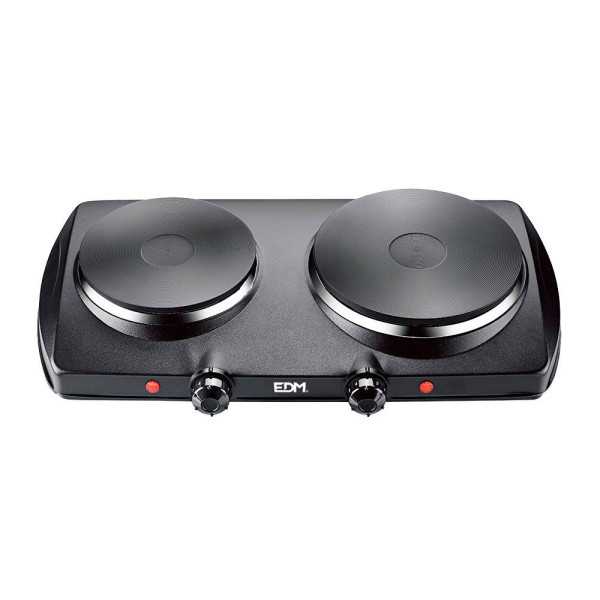 Cocina Electrica 2 Fuegos CE/A13 1400 W Negra EDM