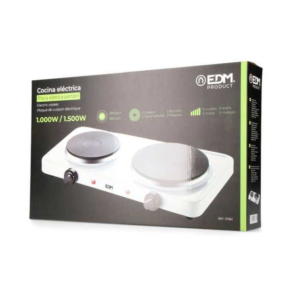 Cocina Electrica 2 Fuegos 1000-1500 W EDM