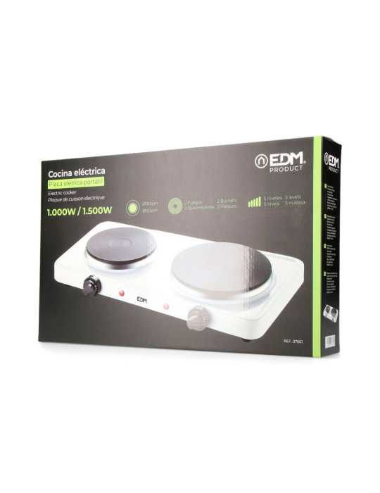 Cocina Electrica 2 Fuegos 1000-1500 W EDM