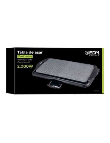 Tabla de Asar Efecto Piedra 2000 W 61,5 x 31 x 8 cm EDM 2