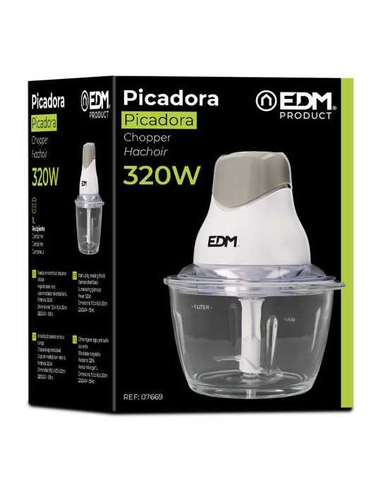 Picadora con Recipiente de Cristal 320 W EDM