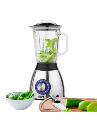 Batidora de Vaso Mezclador de Cristal 550 W 1,5 l EDM 2