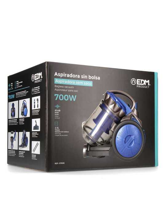 Aspiradora sin Bolsa Multiciclonico Clase "A" 700 W 2,5 L EDM