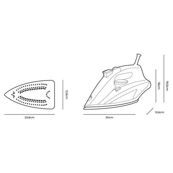 Plancha de Vapor 2800 W EDM