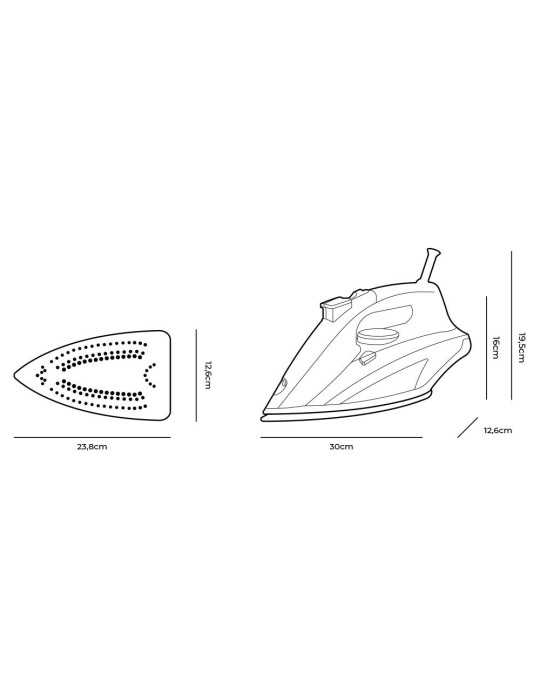 Plancha de Vapor 2800 W EDM