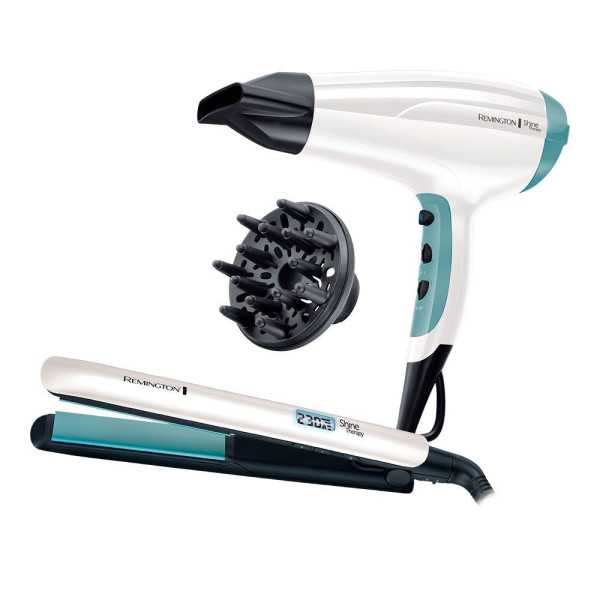 Secador + Plancha Shine Therapy REMINGTON