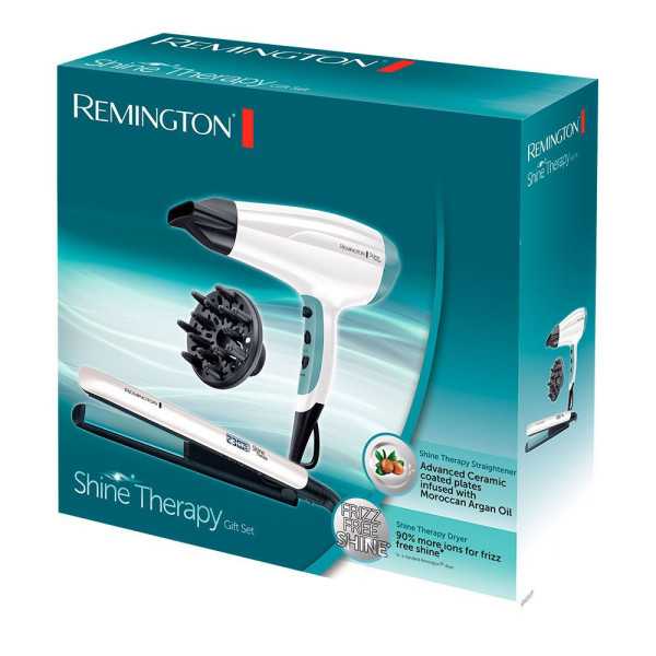 Secador + Plancha Shine Therapy REMINGTON