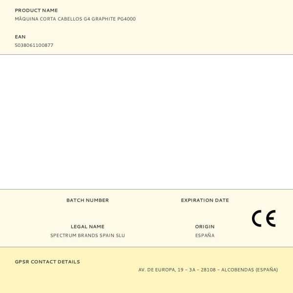 Máquina Corta Cabellos G4 Graphite PG4000 REMINGTON