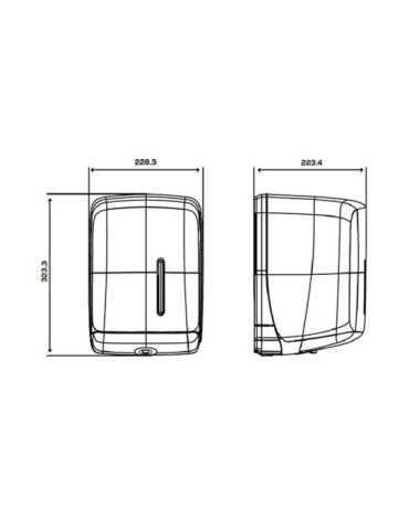 Dispensador Papel Mecha Timeless ABS Reciclado Negro JOFEL 2