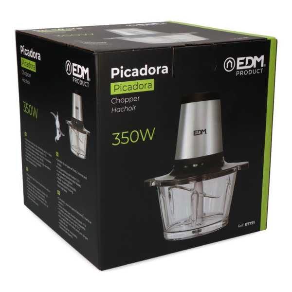 Picadora de Acero Inoxidable 350 W 1,8 l EDM