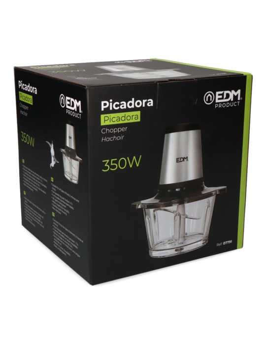 Picadora de Acero Inoxidable 350 W 1,8 l EDM
