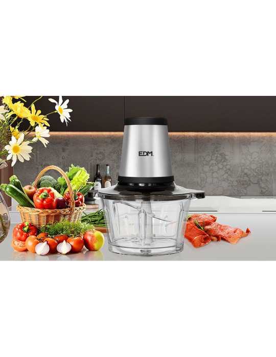 Picadora de Acero Inoxidable 350 W 1,8 l EDM