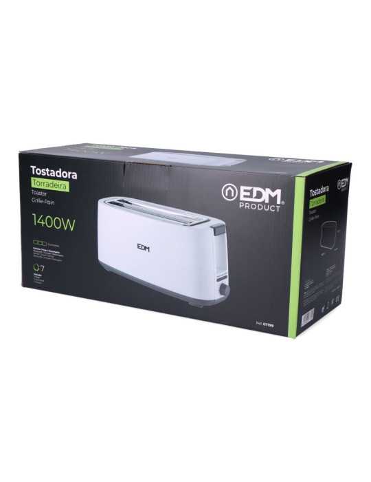 Tostadora Doble Ranura Larga White Design 1400 W EDM