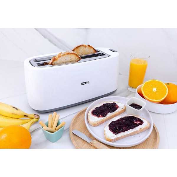 Tostadora Doble Ranura Larga White Design 1400 W EDM