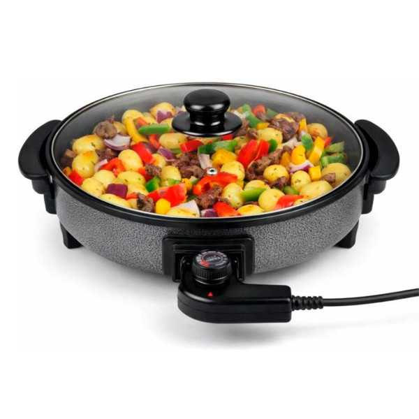Cazuela Eléctrica Multiusos, 1500 W, Ø40 cm, 460 x 418 x 100 mm ALPINA