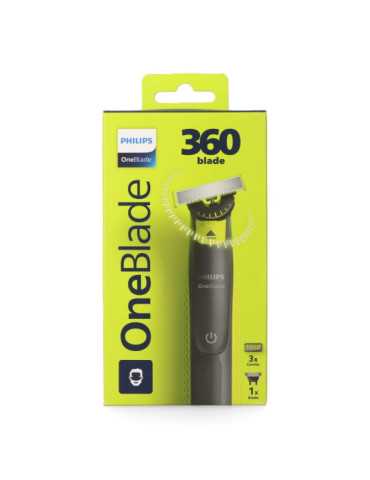 Afeitadora One Blade 360°, con 3 Peines Guía, Resistente al Agua PHILIPS