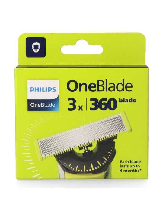 Cuchillas Flexibles de Repuesto para Afeitadora ON Blade, 3 uds PHILIPS