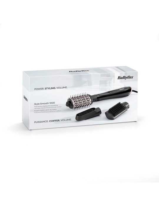 Cepillo de Aire Style Smooth 1000 W Iónico con 3 Accesorios BABYLISS
