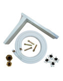 Kit Fijacion A Pared AA, Tubo+escuadras+silentblocks+tornilleria HTW