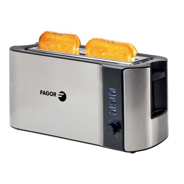 Tostador Bigtoast Steel 1 Ranura 1000 W FAGOR