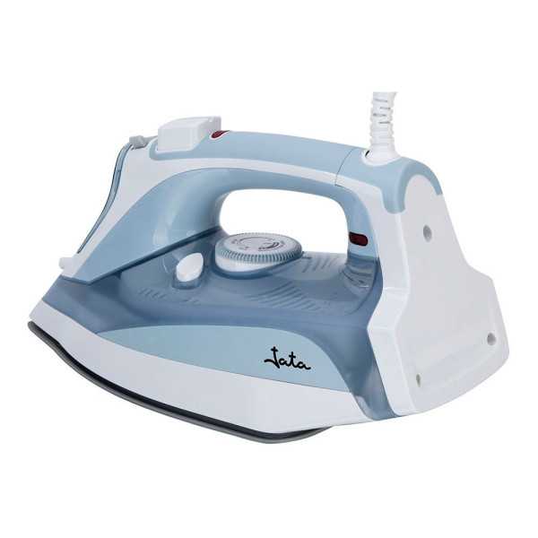 Plancha de Vapor Cerámica, Azul y Blanca, 3000 W JATA HOGAR