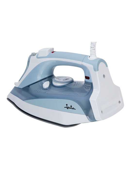 Plancha de Vapor Cerámica, Azul y Blanca, 3000 W JATA HOGAR