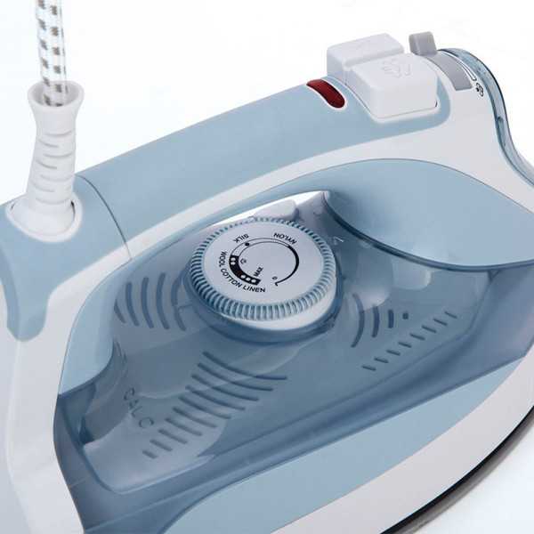Plancha de Vapor Cerámica, Azul y Blanca, 3000 W JATA HOGAR