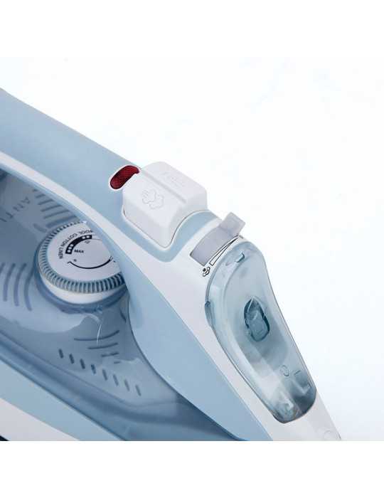 Plancha de Vapor Cerámica, Azul y Blanca, 3000 W JATA HOGAR