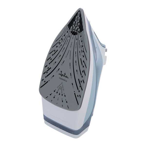 Plancha de Vapor Cerámica, Azul y Blanca, 3000 W JATA HOGAR