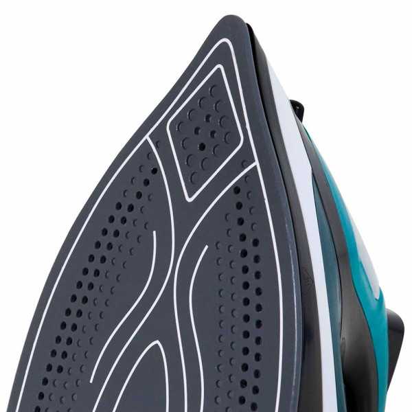 Plancha de Vapor Cerámica, Azul y Blanca, 2400 W JATA HOGAR