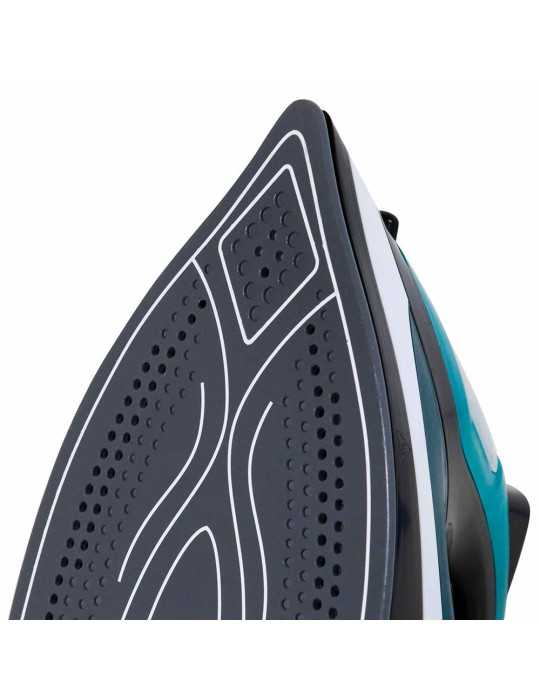 Plancha de Vapor Cerámica, Azul y Blanca, 2400 W JATA HOGAR