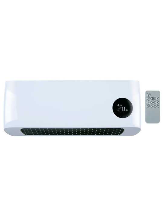 Calefactor de Pared 1000/2000 W, Blanco 42 x 10,5 x 17,5 cm ALPINA
