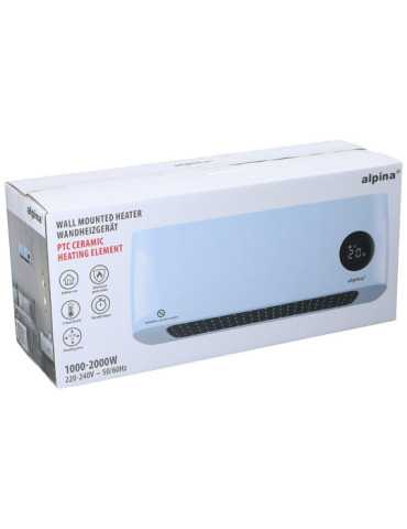 Calefactor de Pared 1000/2000 W, Blanco 42 x 10,5 x 17,5 cm ALPINA 2