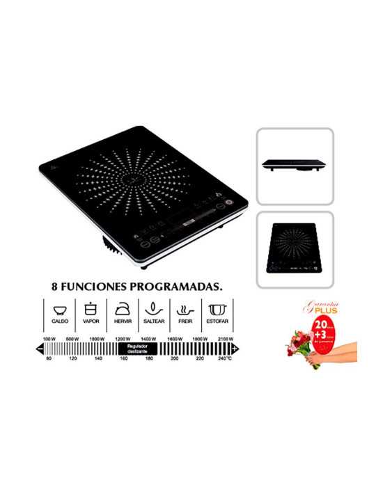 Placa de Inducción 2100 W JATA HOGAR