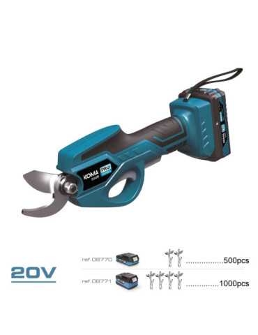 Kit Tijera Poda 20 V con Batería y Cargador KOMA TOOLS 2