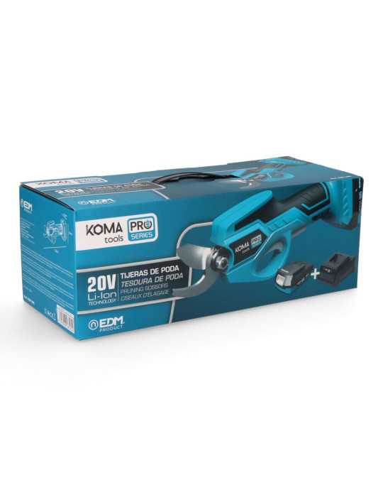 Kit Tijera Poda 20 V con Batería y Cargador KOMA TOOLS