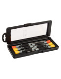 Destornilladores de Precisión Ranurados/Phillips, 1,5-3 mm / PH0-PH1, 6 Piezas BAHCO