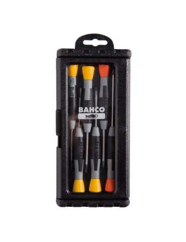 Destornilladores de Precisión Ranurados/Phillips, 1,5-3 mm / PH0-PH1, 6 Piezas BAHCO 2
