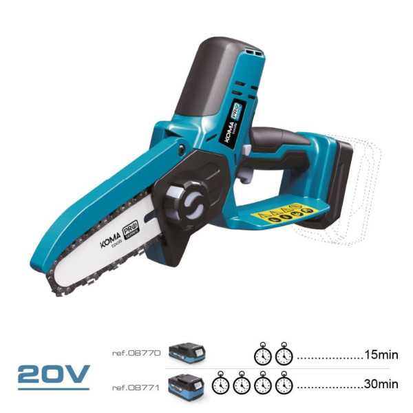 Mini Motosierra 20 V sin Batería Ni Cargador KOMA TOOLS