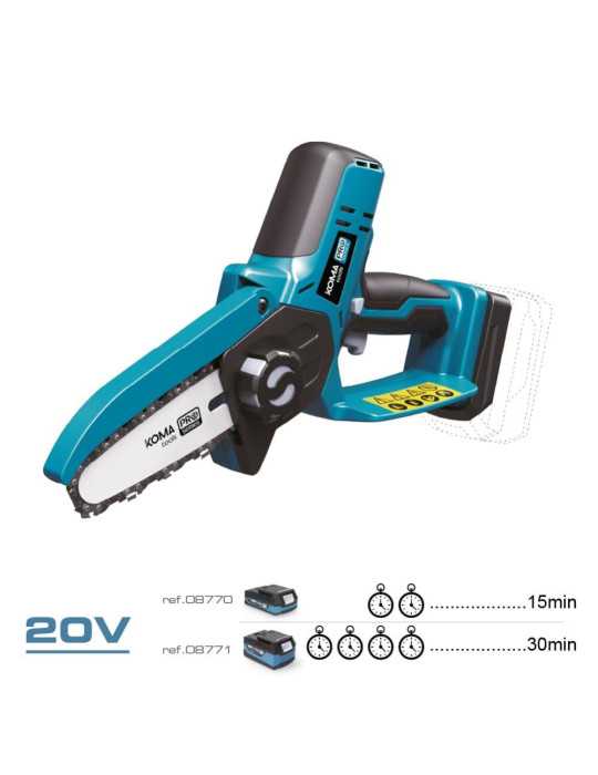 Mini Motosierra 20 V sin Batería Ni Cargador KOMA TOOLS