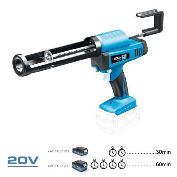 Pistola de Silicona 20 V KOMA TOOLS