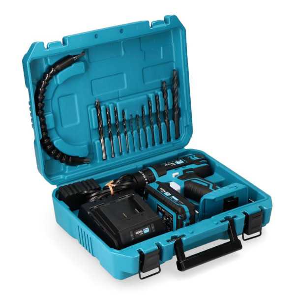 Kit Taladro Percutor Atornillador 20 V con Bateria 2.0Ah y Cargador KOMA TOOLS