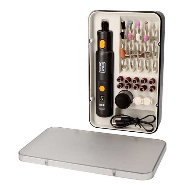 Kit Multiherramienta Rotativa 3,7 V con 51 Accesorios KOMA TOOLS
