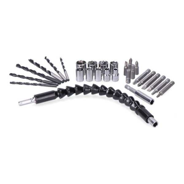 Kit Taladro Atornillador 14,4 V con 27 Accesorios, Batería 1500 mAh y Cargador KOMA TOOLS