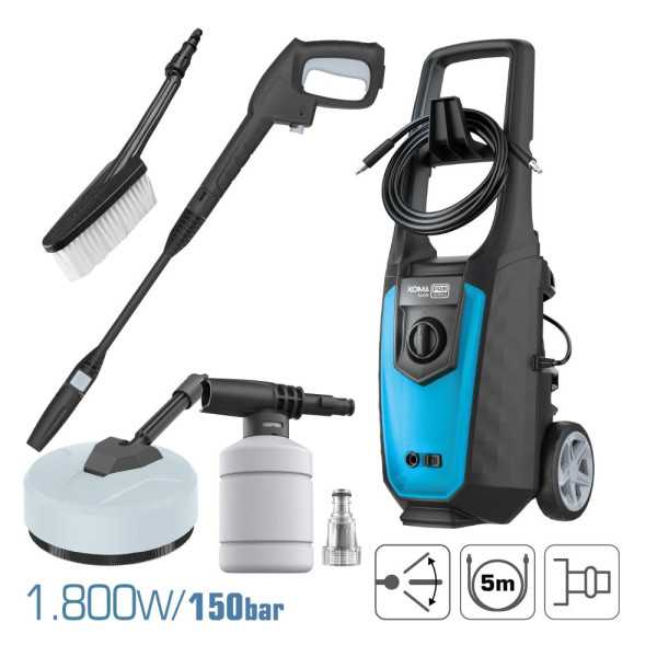Hidrolimpiadora 1.800 W 150 Bar KOMA TOOLS