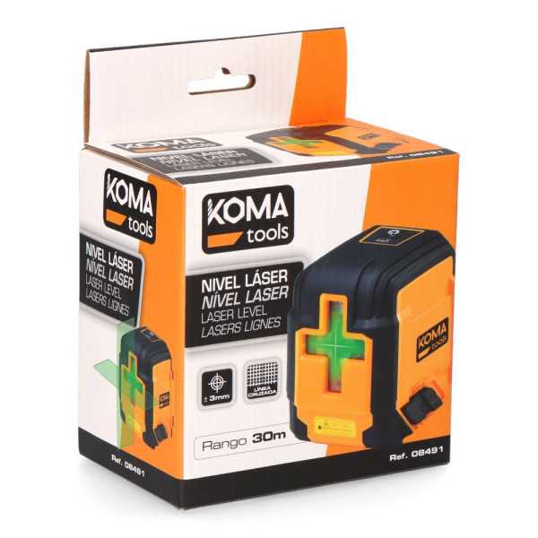 Nivel Láser con Funda 7,3 x 5,8 x 7,4 cm KOMA TOOLS