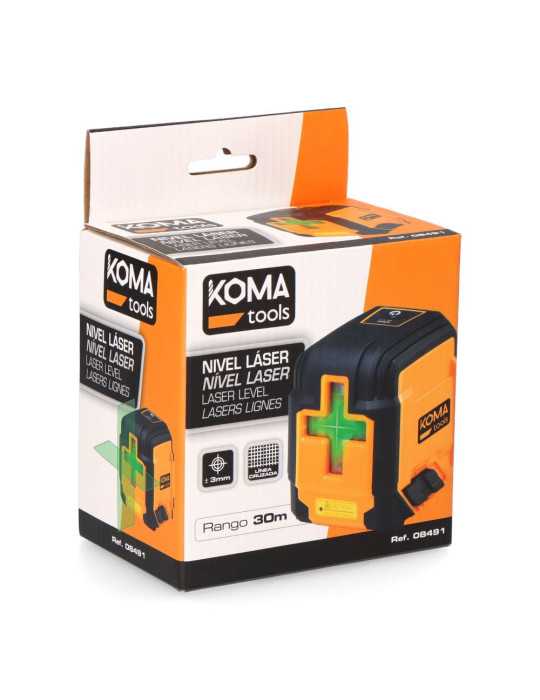 Nivel Láser con Funda 7,3 x 5,8 x 7,4 cm KOMA TOOLS