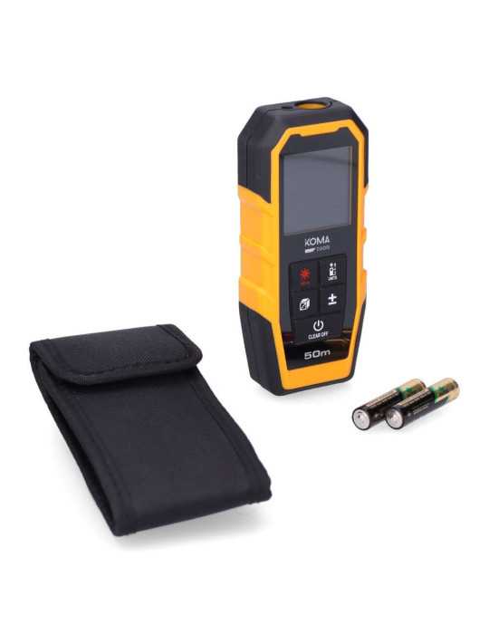 Medidor Láser con Funda 5,2 x 2,4 x 12,3 cm KOMA TOOLS