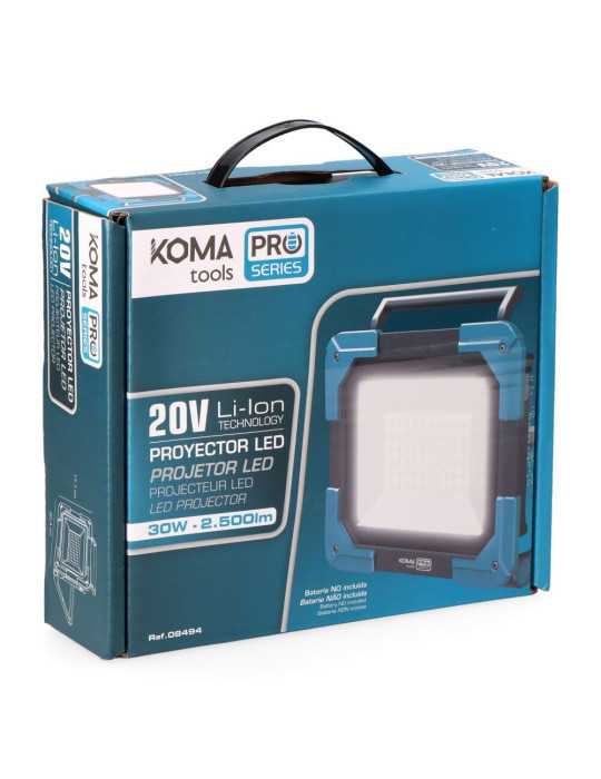 Foco LED de Trabajo 20 V 2500 lm (sin Batería Ni Cargador) KOMA TOOLS