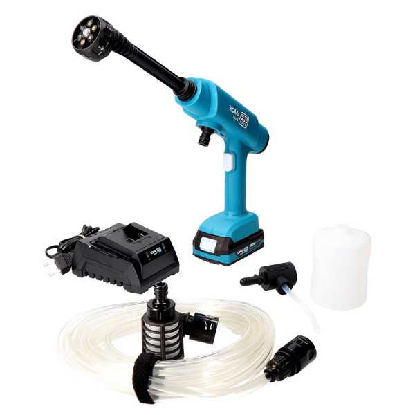 Kit Hidrolimpiadora 20 V + Batería 2.0 Ah 08770 + Cargador 2,3 A 08772 KOMA TOOLS